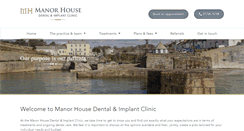 Desktop Screenshot of manorhousedental.net